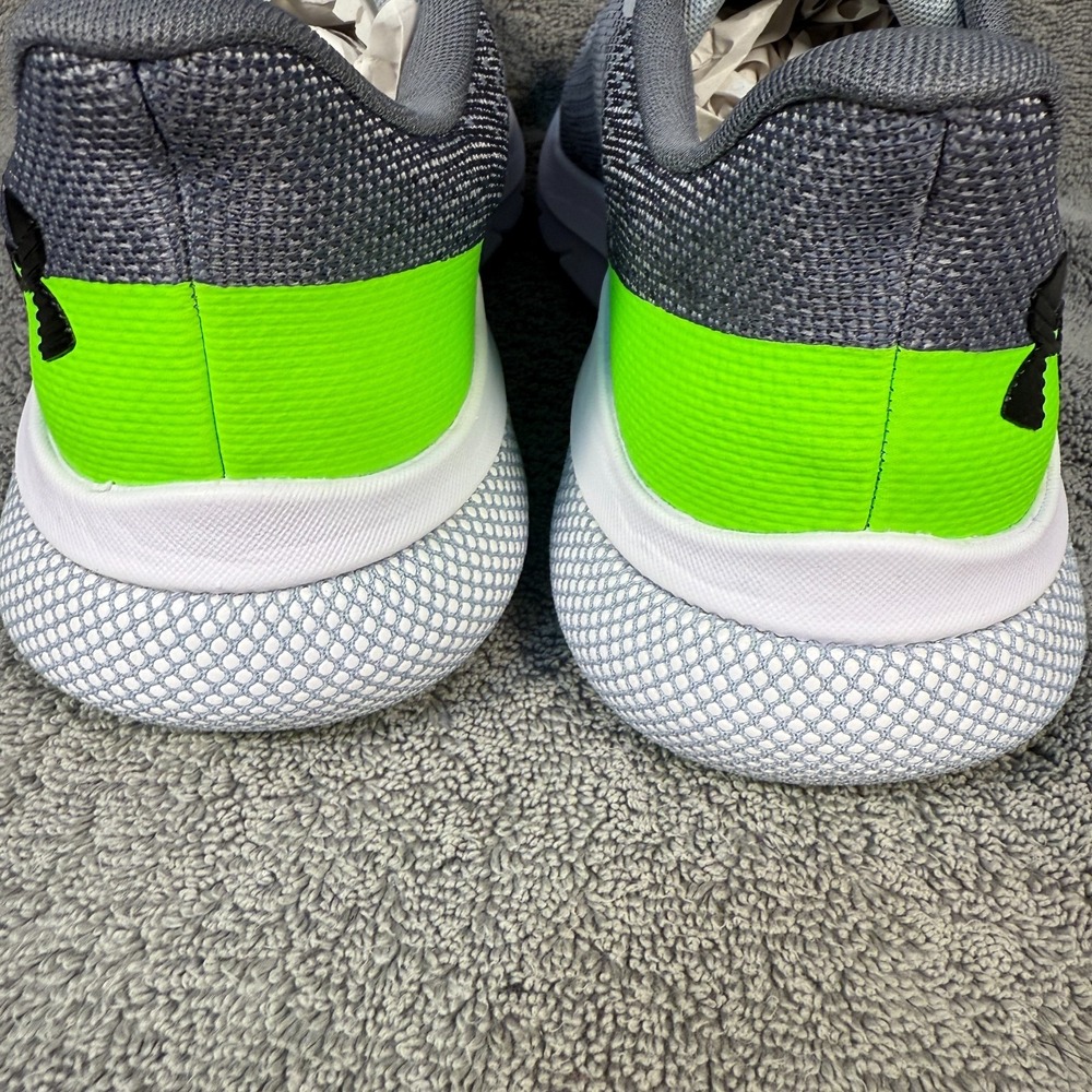 Under Armor HOVR Turbulence 2 Men's SZ 9.5 Gray/Neon Green - Picture 4 of 7